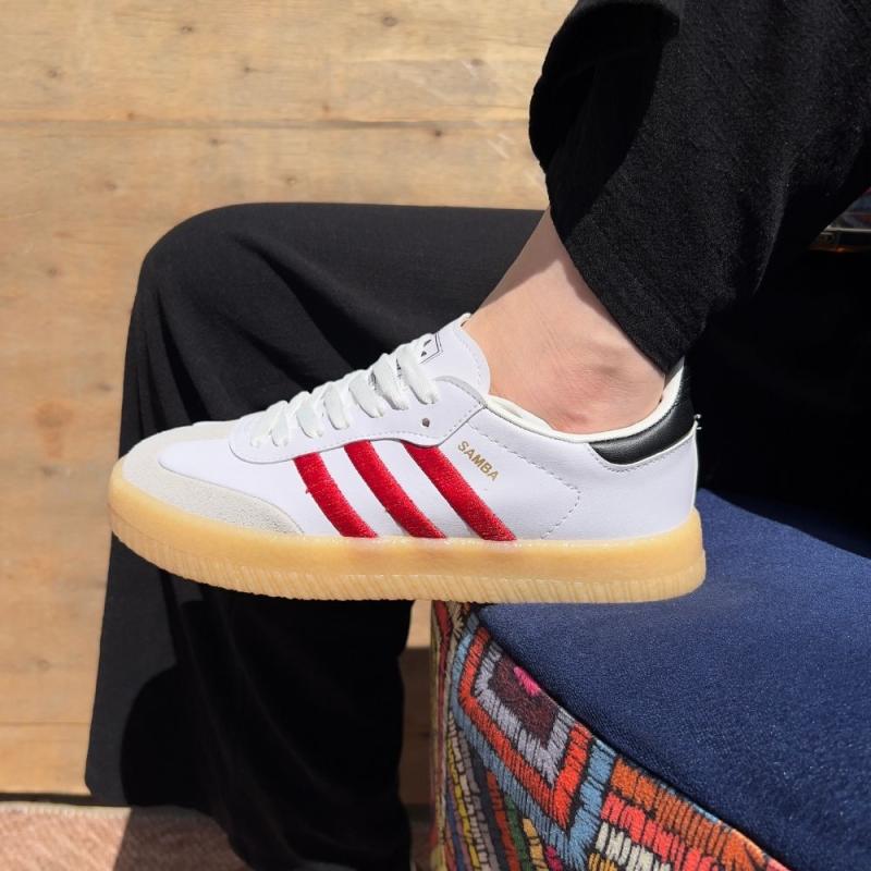 Adidas Sambi Beyaz Kırmızı