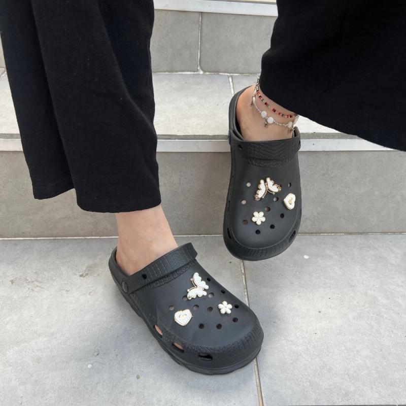 Crocs Tokalı Siyah
