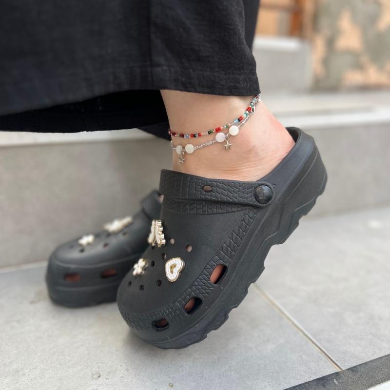 Crocs Tokalı Siyah