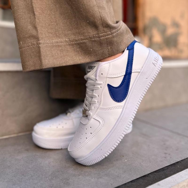 Air Force Kısa Beyaz Mavi