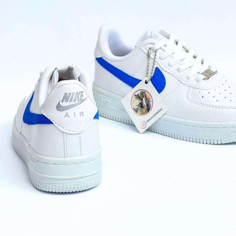 Air Force Kısa Beyaz Mavi