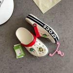 Crocs Tokalı Krem Kırmızı